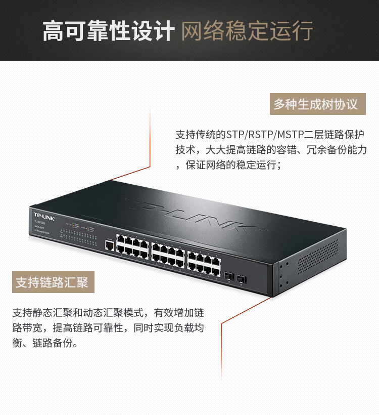 TP-LINK TL-SG3226全千兆二層網(wǎng)管型核心交換機