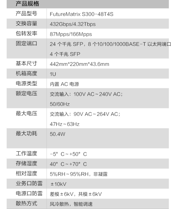 華為S300-48T4S 48口千兆交換機(jī)