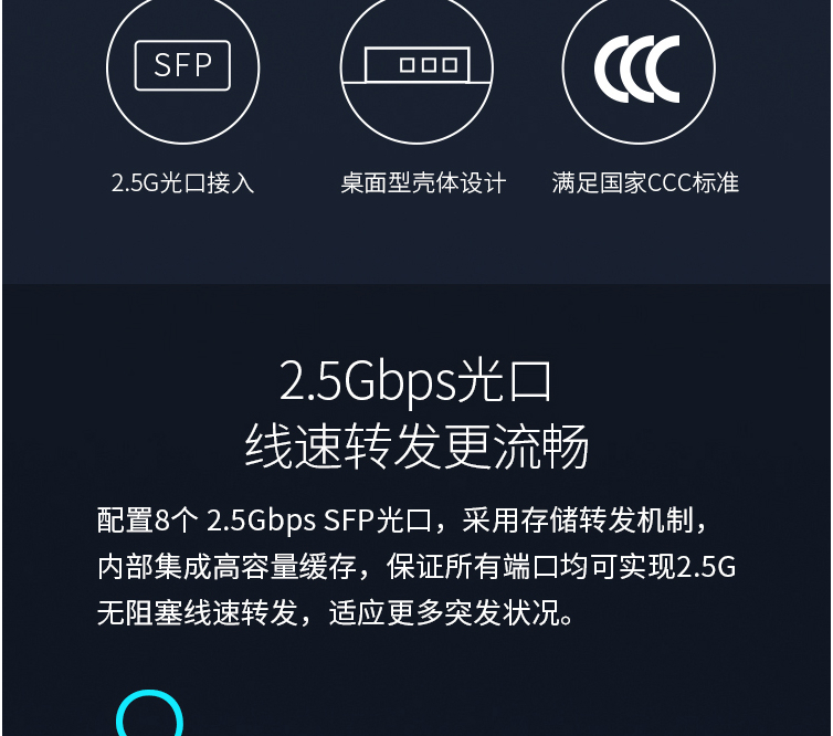 TP-LINK 2.5G光纖交換機