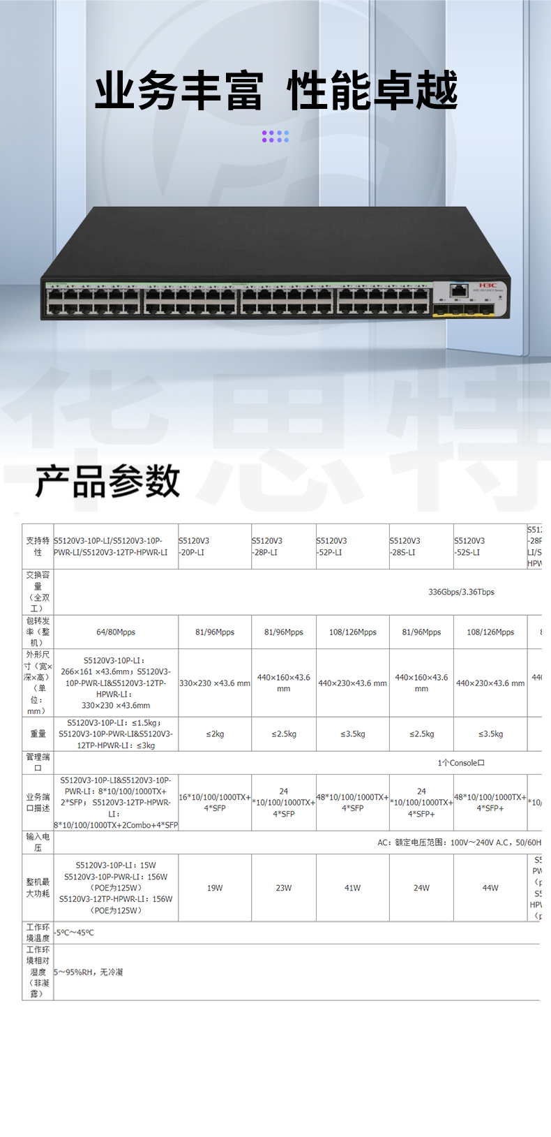 H3C交換機 LS-5120V3-52S-LI